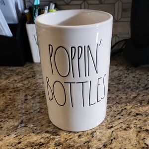 Rae Dunn White Ceramic Piece with Black Logo Stamp